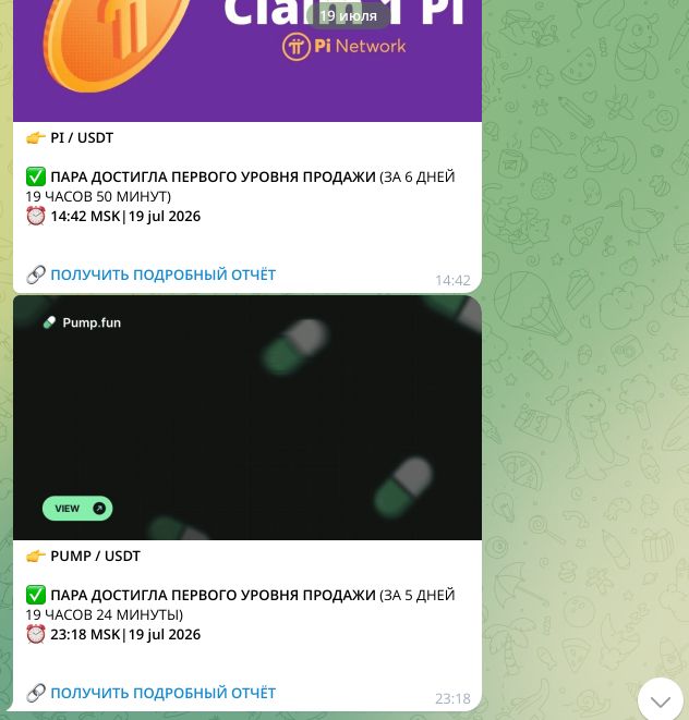 Результат по PUMP/USDT